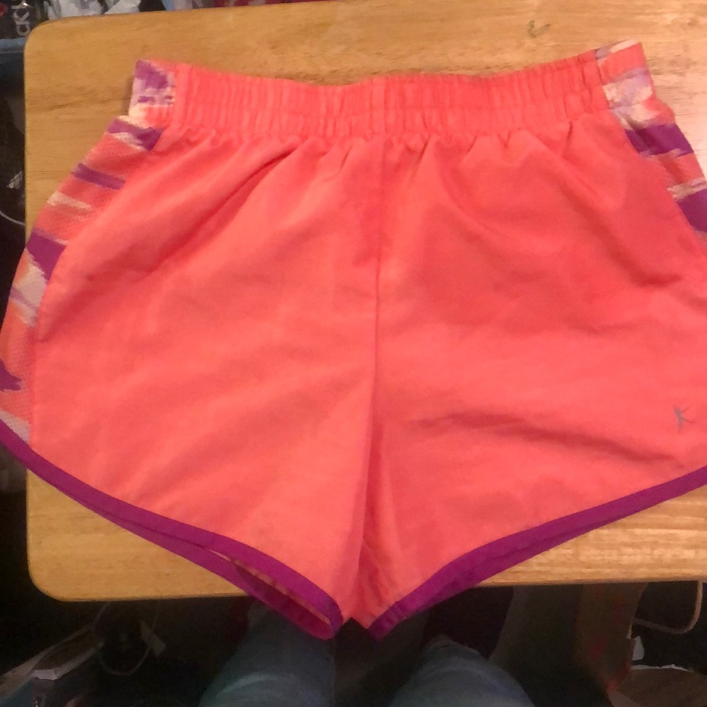 Pink athletic shorts